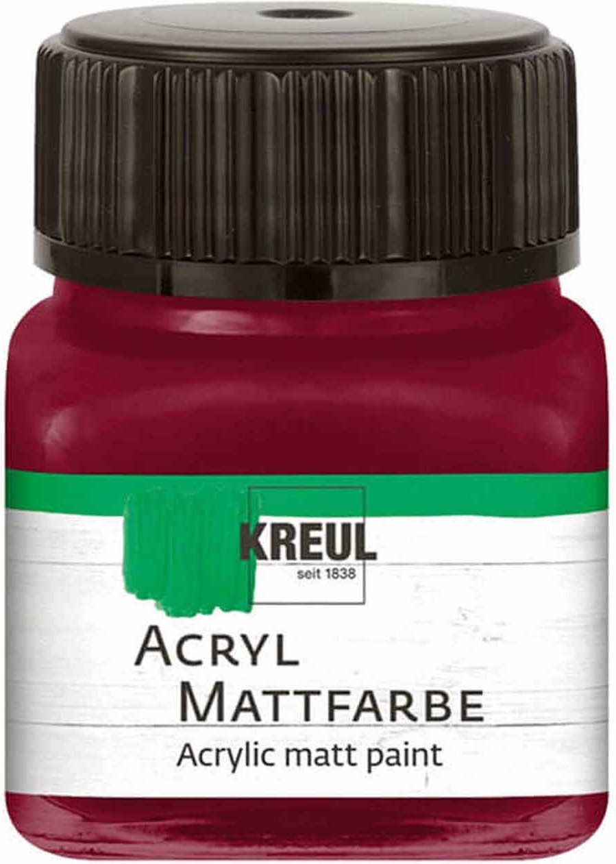Thumbnail - KREUL Acryl Mattfarbe 20ml Weinrot