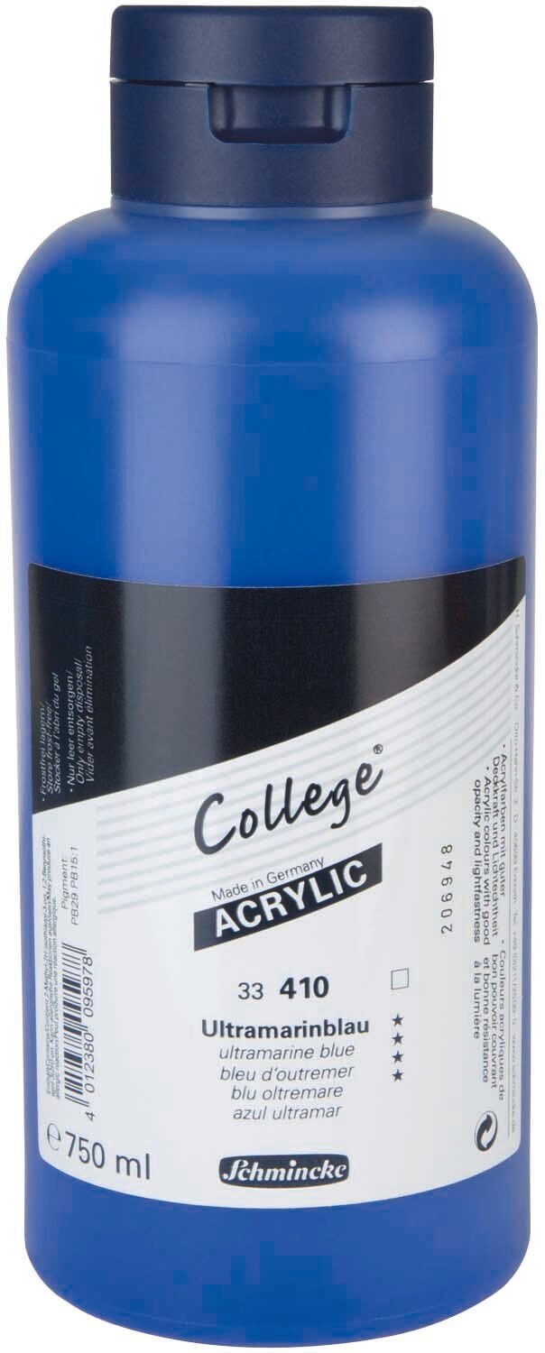 Schmincke College Studienacrylfarbe 750ml Ultramarinblau