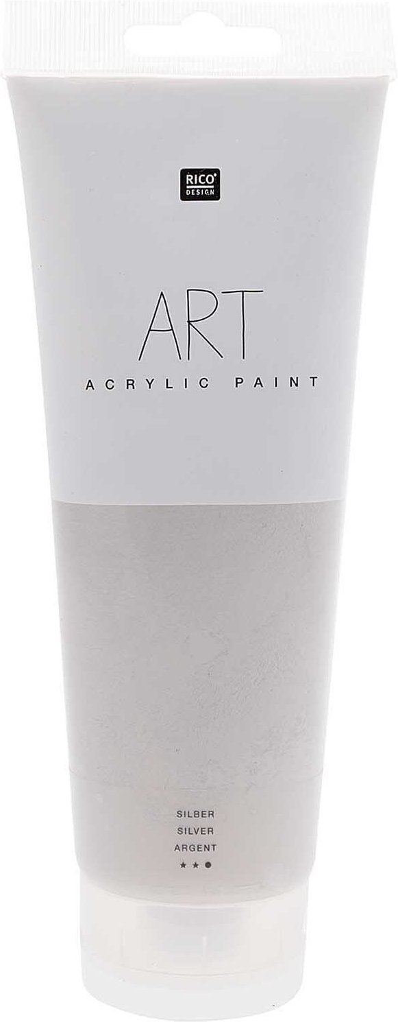 Rico Design ART Künstler Acrylfarbe 250ml Silber