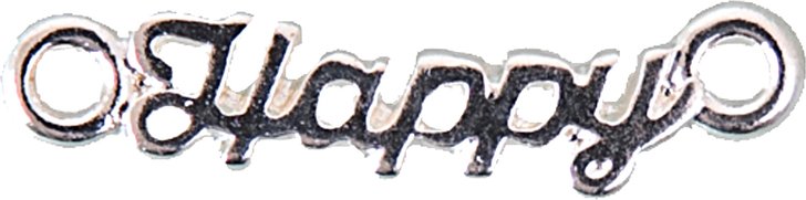 Rico Design Schriftzug Happy 19x6mm