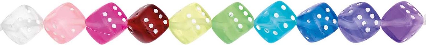 itoshii Perlen Würfel Multicolor