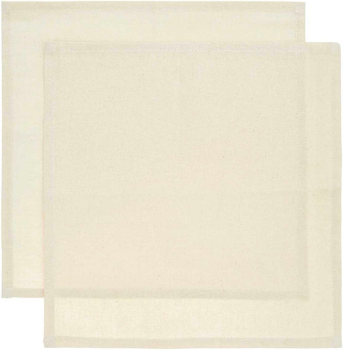 Stoffserviette 2 Stück natur