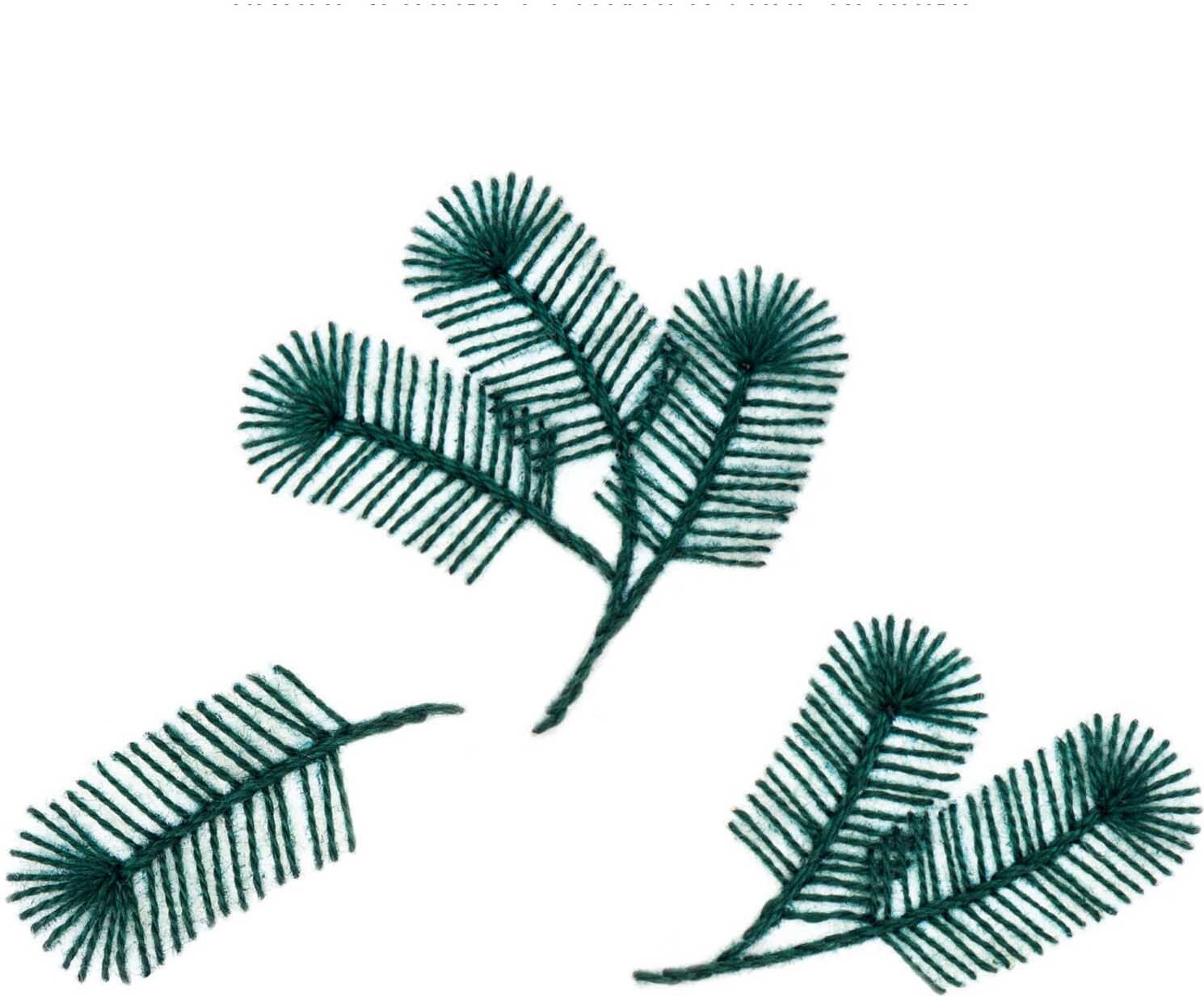 Thumbnail - Rico Design Stick and Stitch Stickpackung Tannenzweige vorgezeichnet