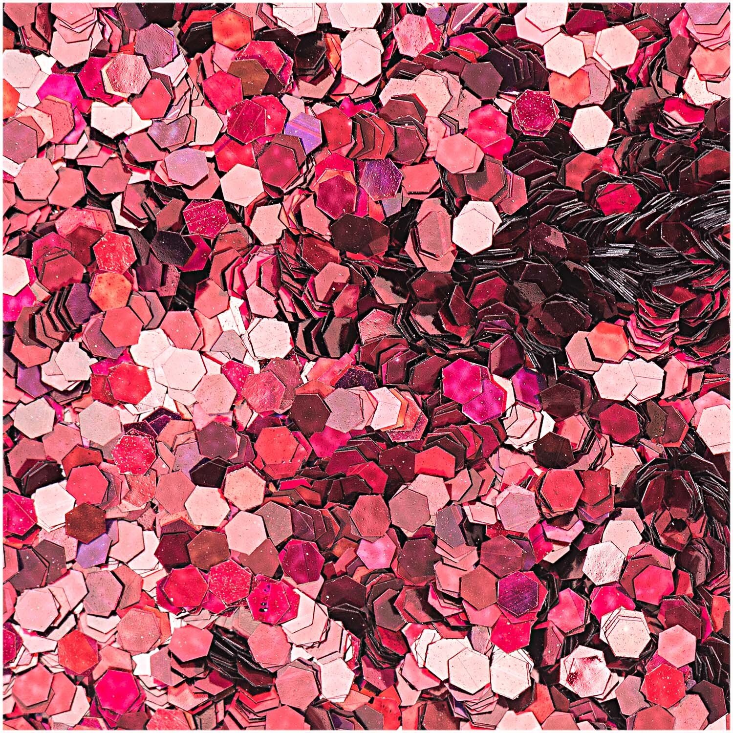 Rico Design Hologramm Glitter große Flakes 6g Rot