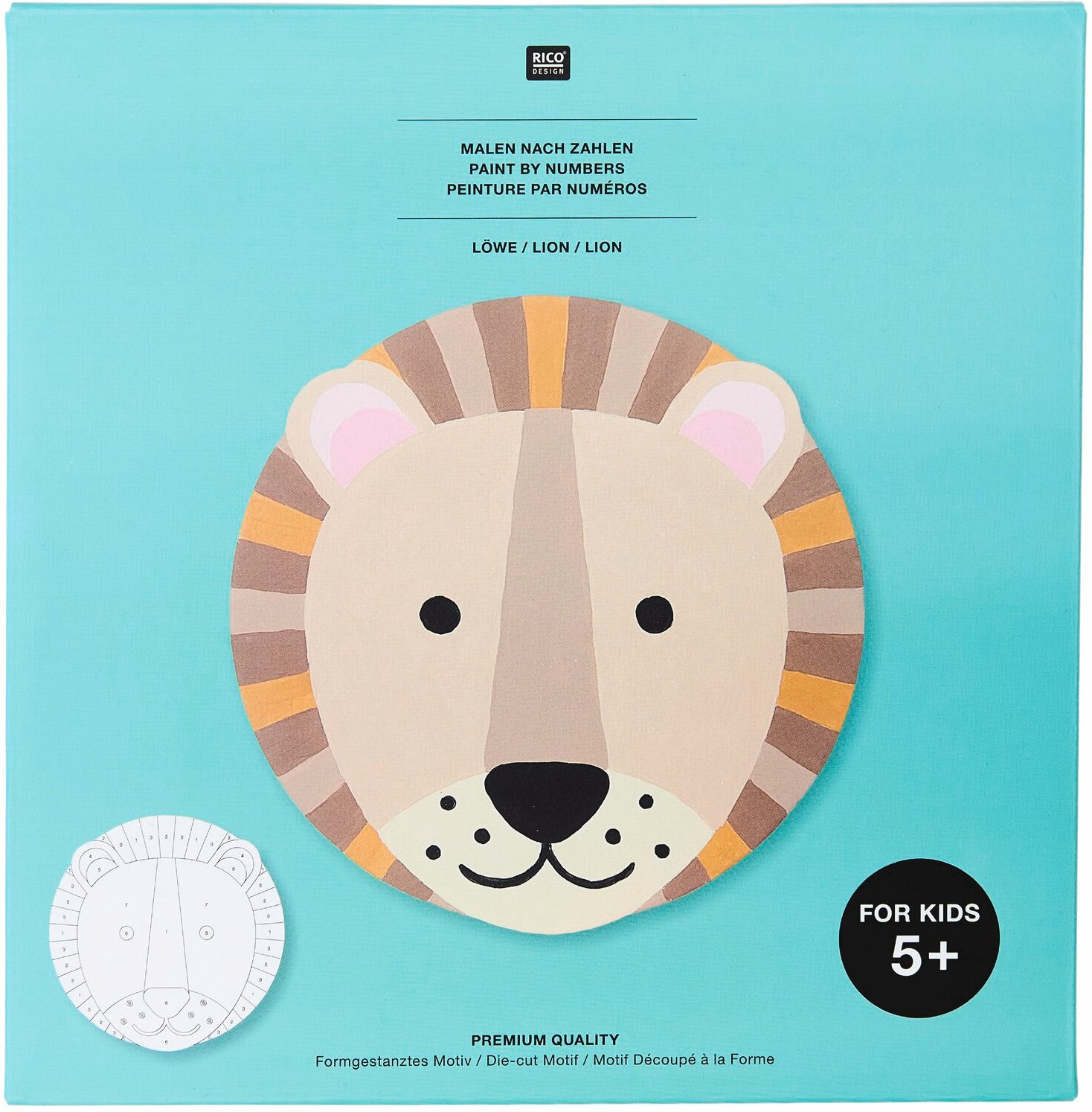 Rico Design Malen nach Zahlen Löwe