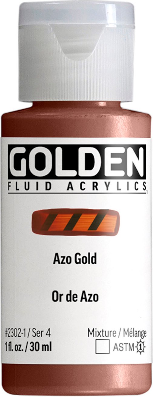 Golden Fluid Acrylfarbe Azo Gold