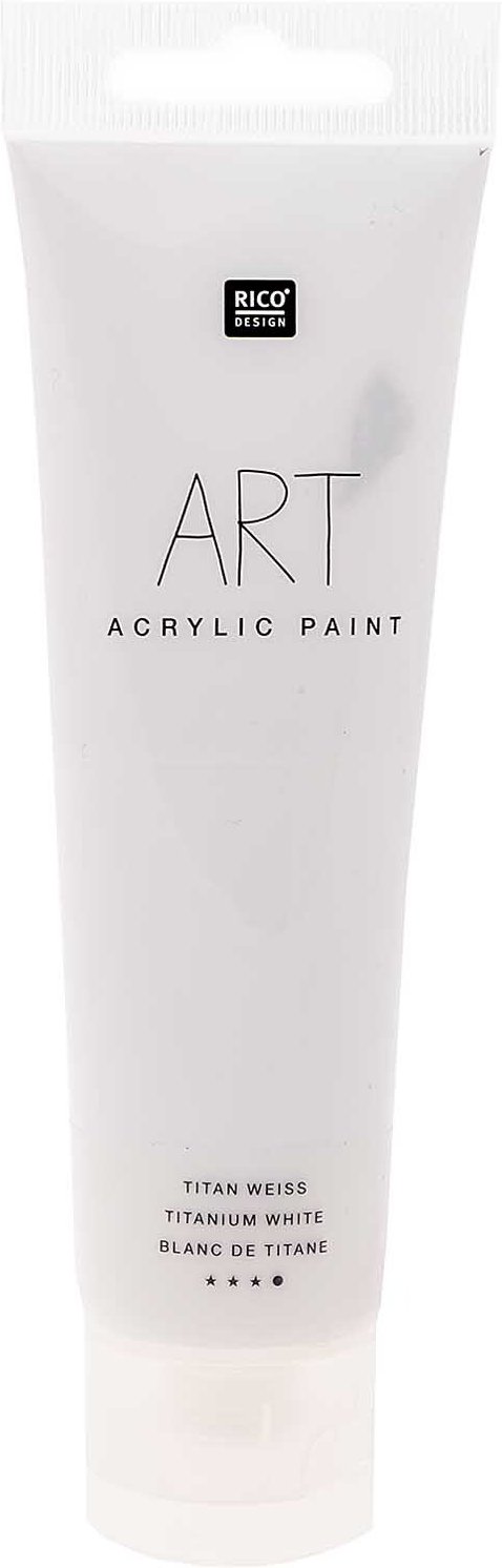 Rico Design ART Künstler Acrylfarbe 100ml Titan-Weiß