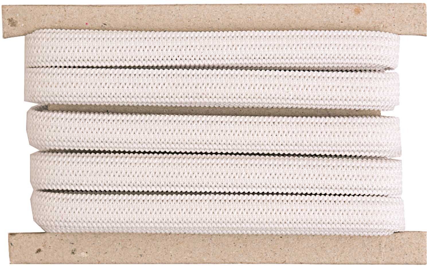 Rico Design Gummiband weiß 3m