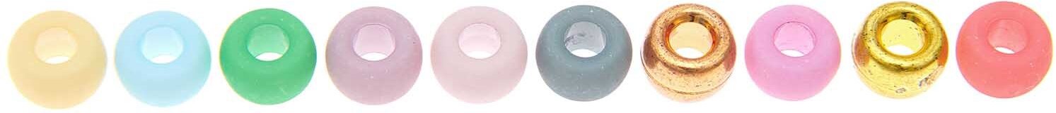 Rico Design itoshii - Ponii Beads matt Fashion 9x6mm 400 Stück