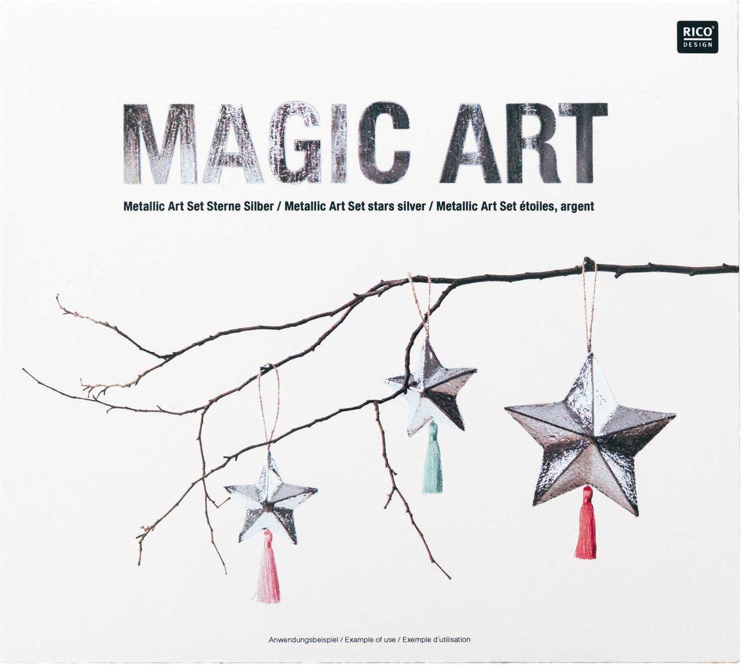 Rico Design Magic Art Set Sterne silber