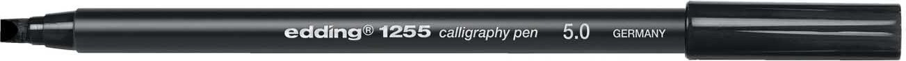 edding 1255 calligraphy pen schwarz 5.0 Schwarz