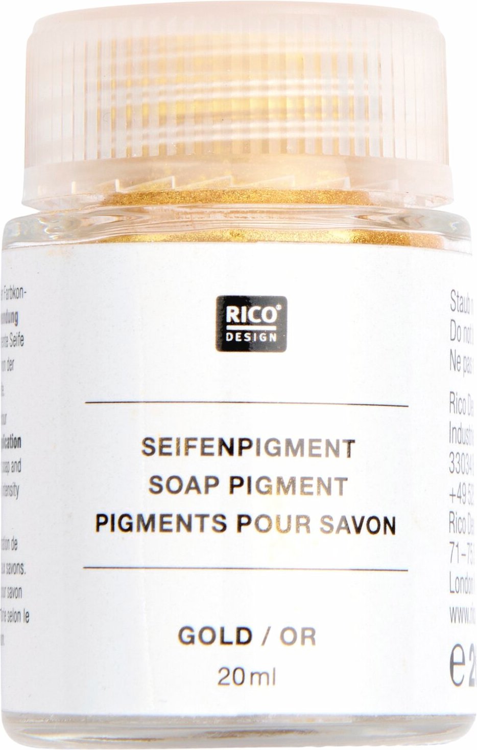 Rico Design Seifenpigment gold 20ml Gold
