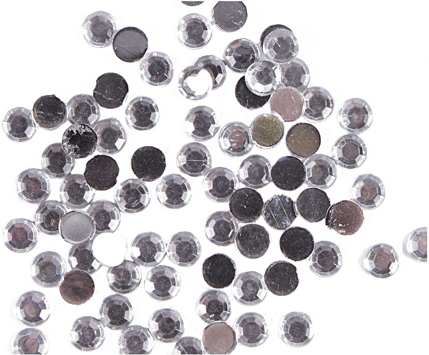 Rico Design Strass Kreis transparent 100 Stück