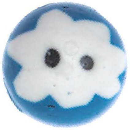 Rico Design Glaskugel Augen weiß-blau 12x8mm 10 Stück