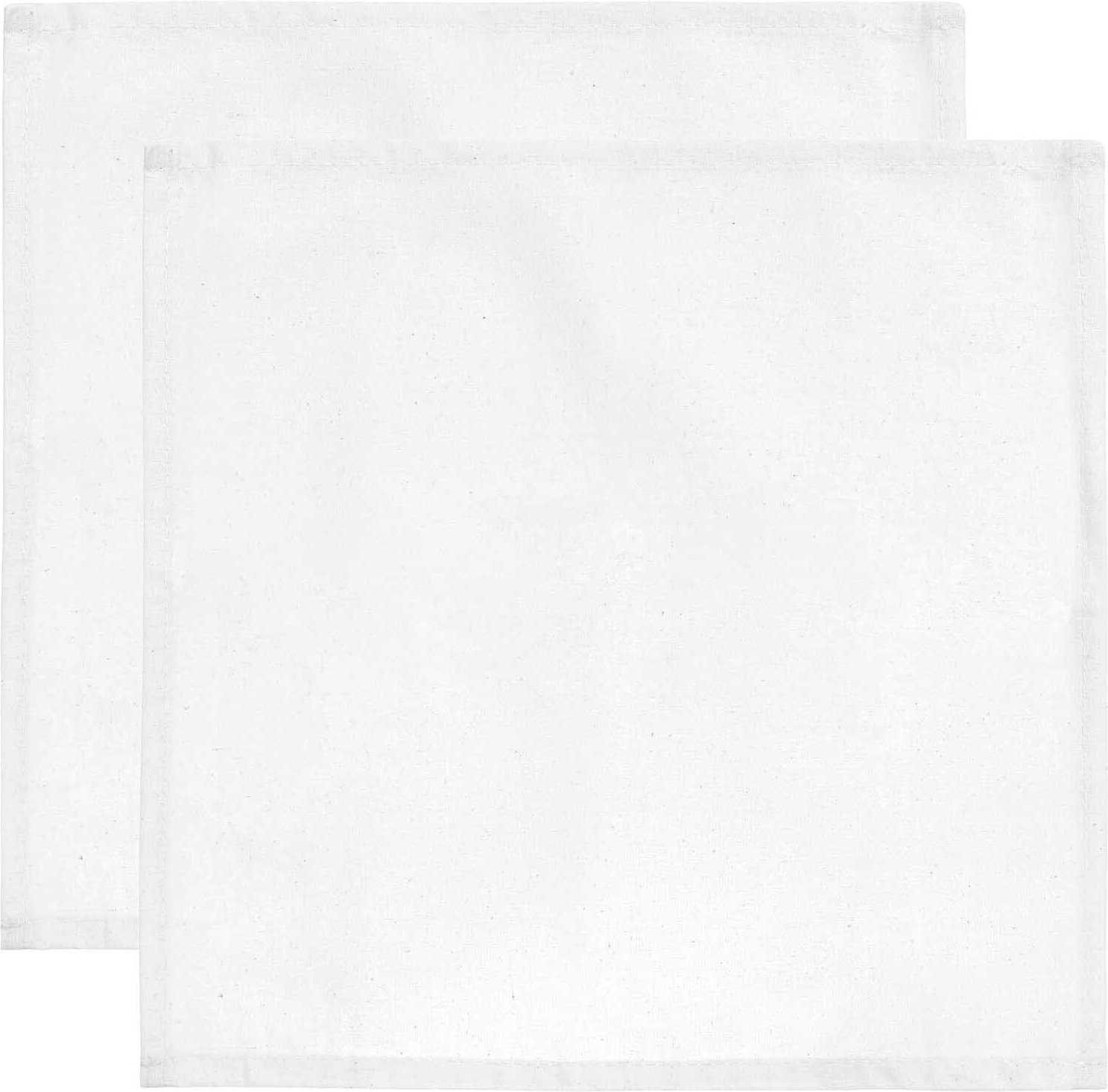 Stoffserviette 2 Stück weiß