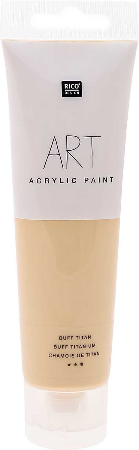 Rico Design ART Künstler Acrylfarbe 100ml Buff Titan