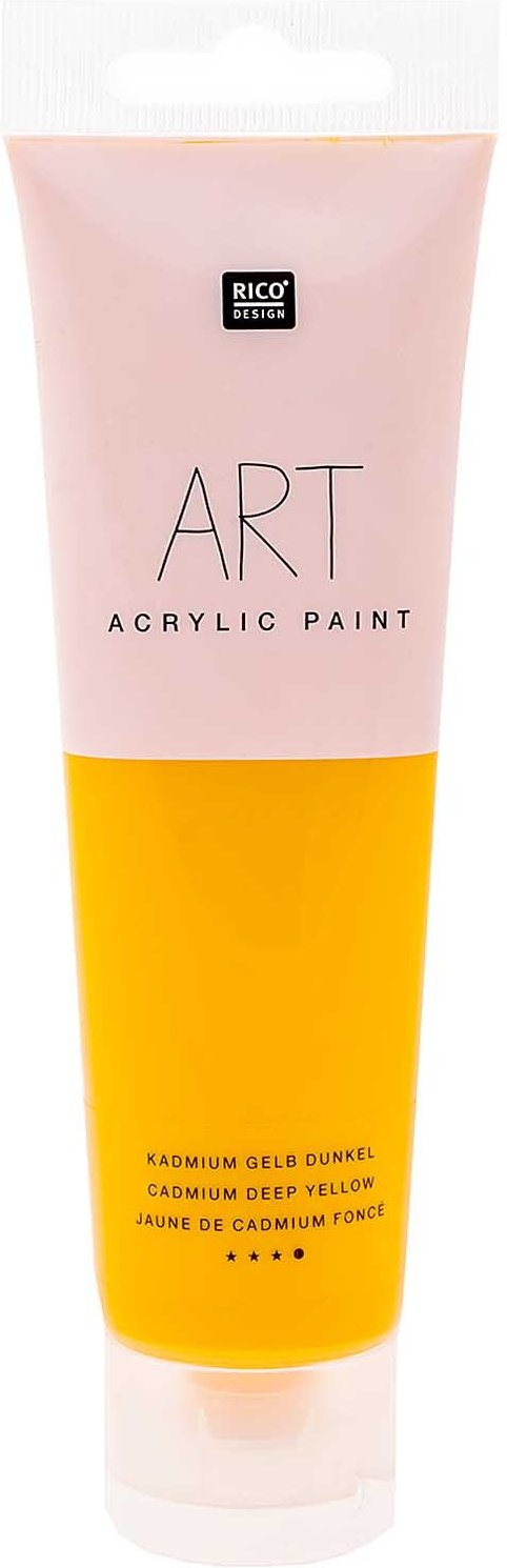 Rico Design ART Künstler Acrylfarbe 100ml Kadmium-Gelb dunkel