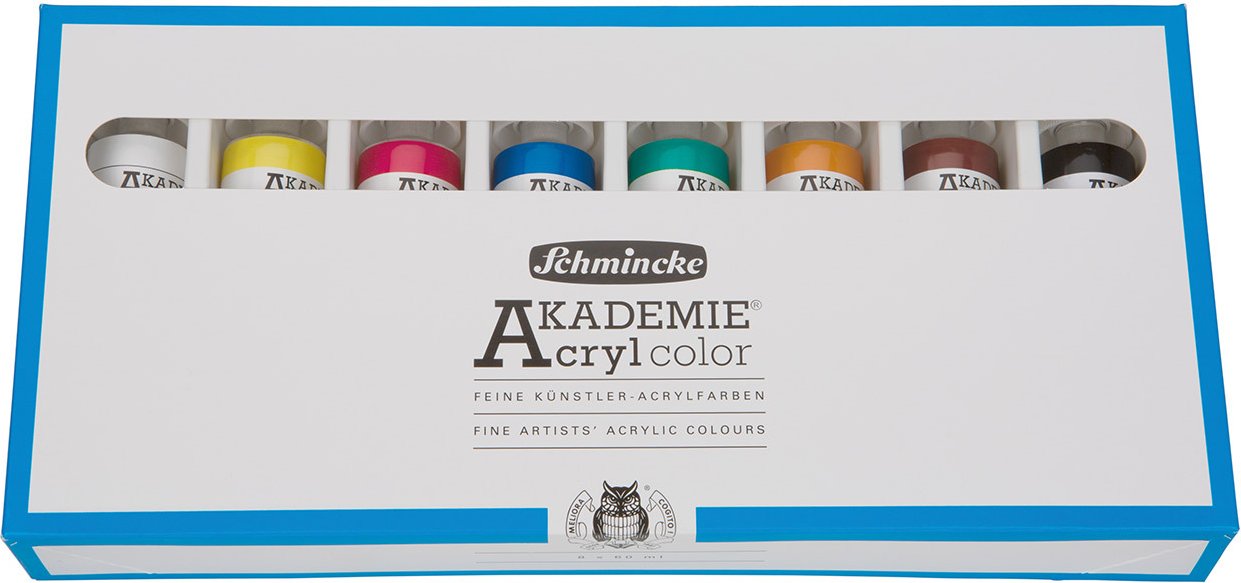 Schmincke Akademie Acryl Set 8x60ml Mehrfarbig