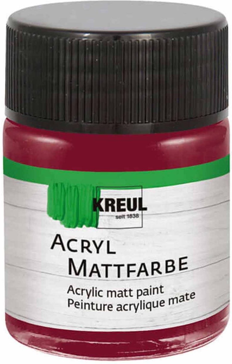 KREUL Acryl Mattfarbe 50ml Weinrot
