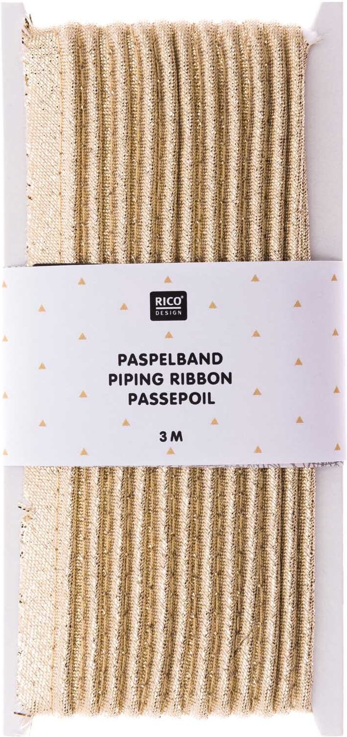 Rico Design Paspelband gold 1cmx3m