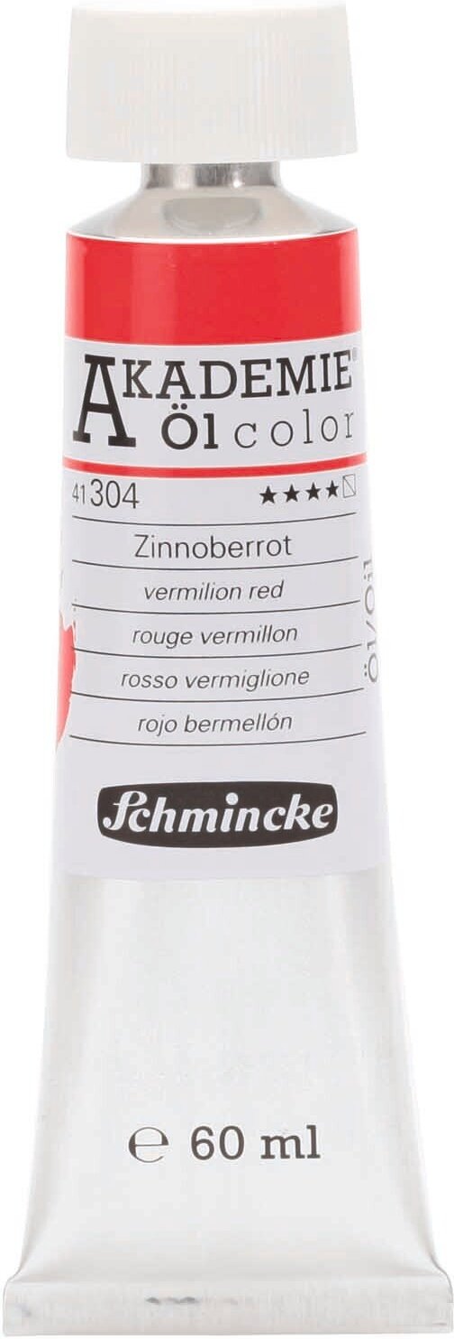 Schmincke Akademie Öl 60ml Zinnoberrot