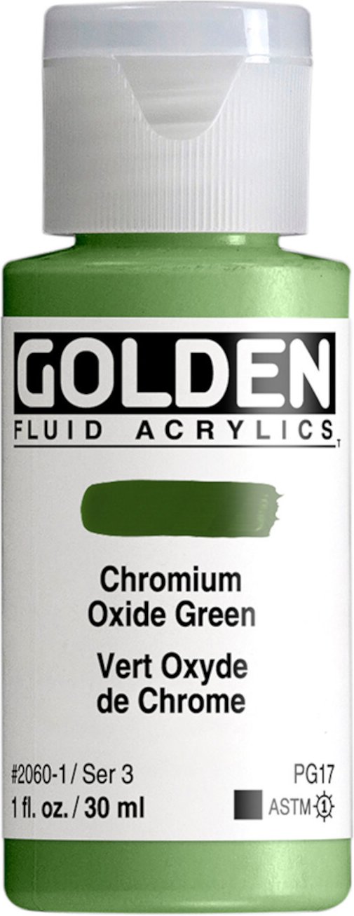 Golden Fluid Acrylfarbe Chromoxid Grün