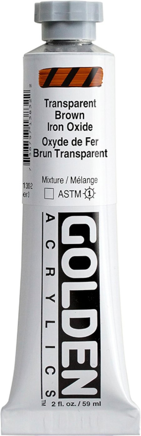 Golden Heavy Body Acrylfarbe Eisenoxidbraun