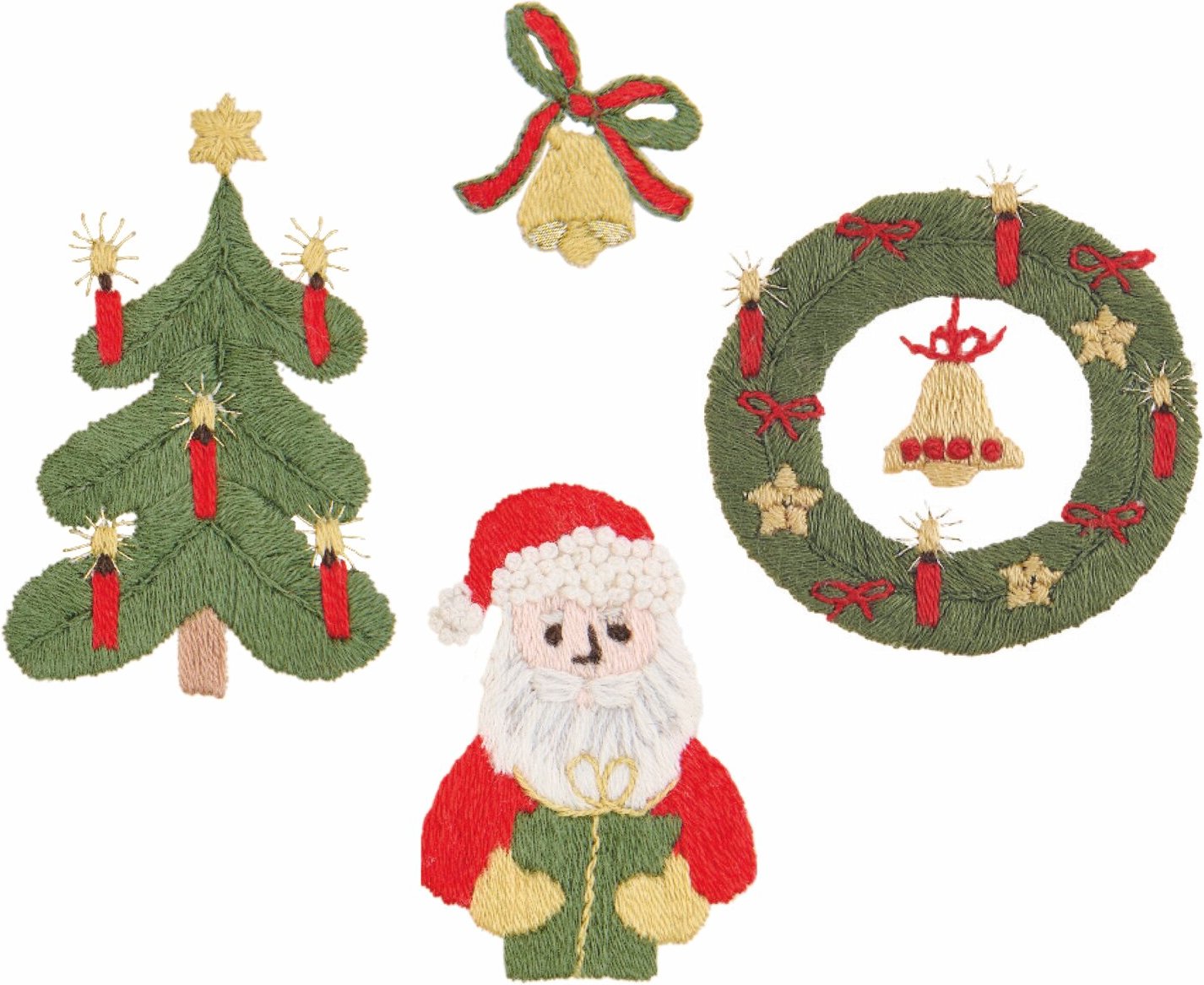 Rico Design Stick & Stitch Stickpackung Weihnachtsmann 13 Stück