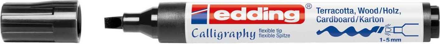 edding 1455 calligraphy marker schwarz Schwarz