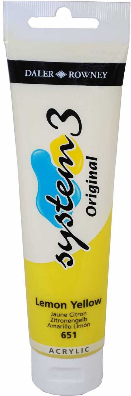 Daler-Rowney System 3 150ml Lemon Yellow