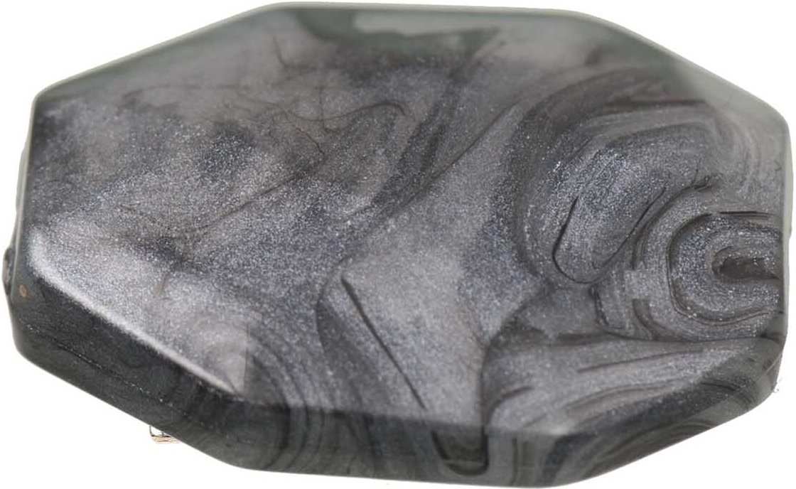 Rico Design Acrylscheibe eckig grau 28x23mm 3 Stück