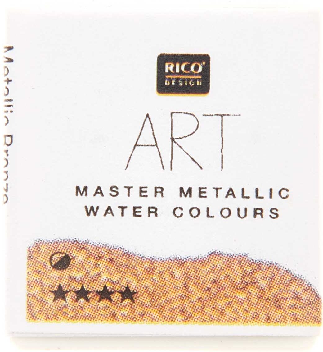 Rico Design ART Master Metallic Aquarellfarbe halbes Näpfchen Bronze