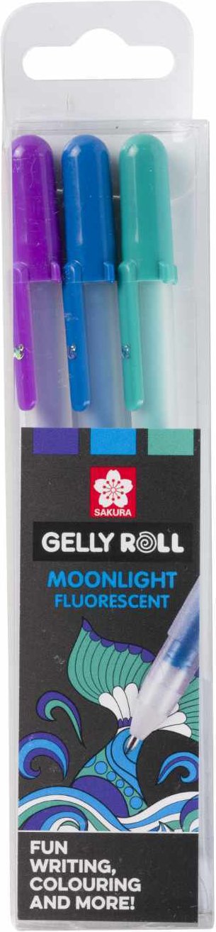 SAKURA Gelly Roll Moonlight Gelstifte Oceans 3 Stück Mehrfarbig