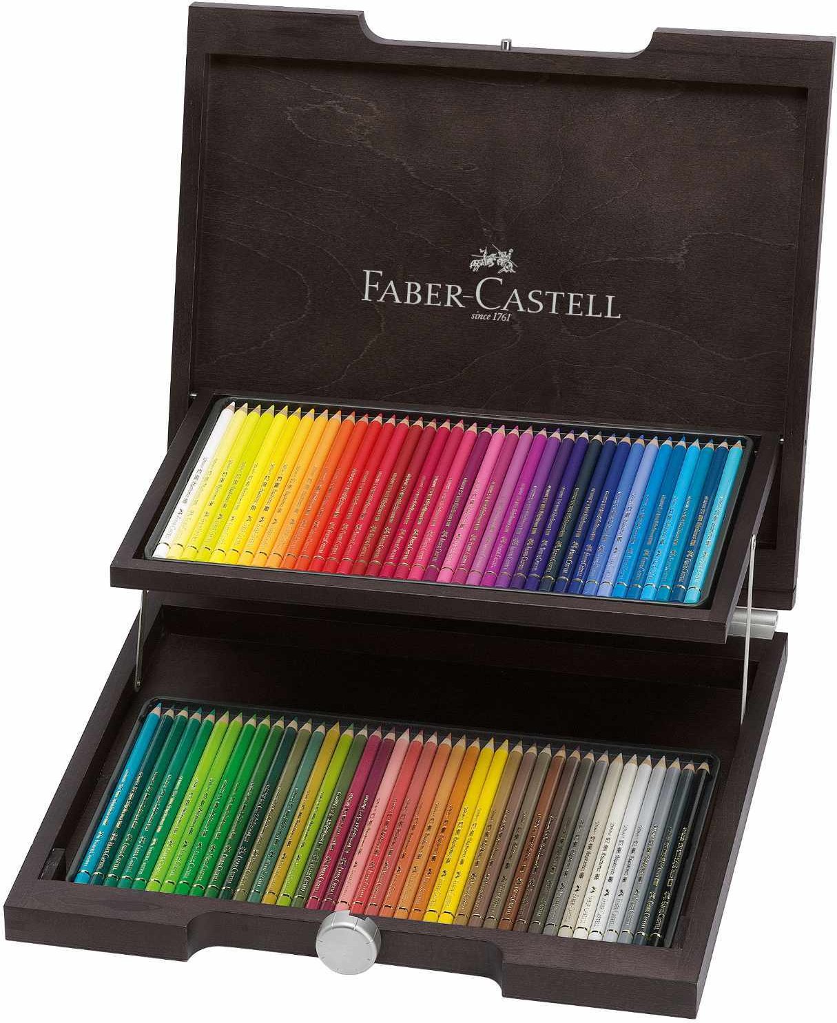 Faber Castell Polychromos Farbstifte Holzkoffer