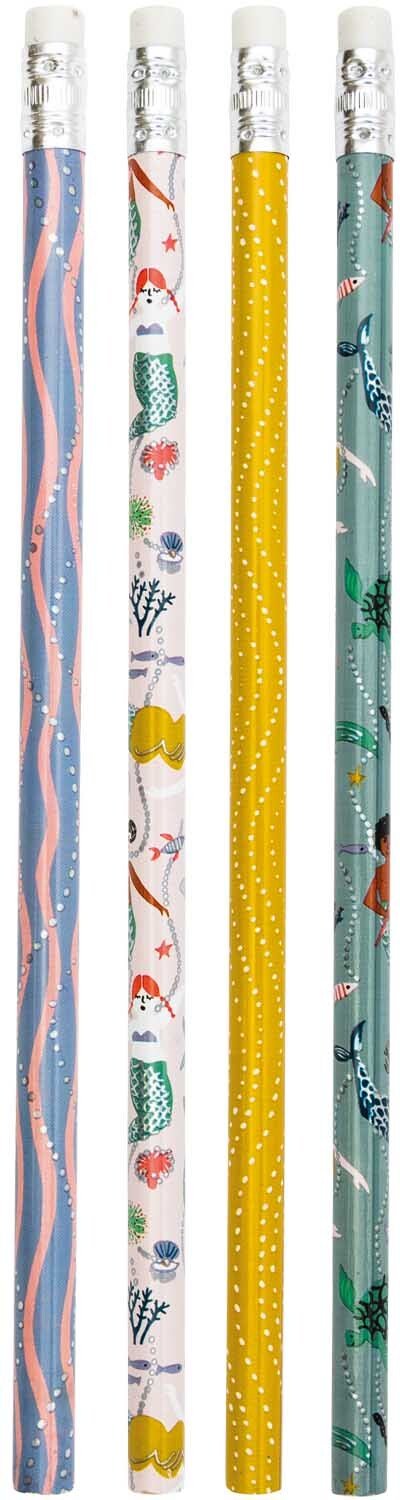 Rico Design Paper Poetry Bleistifte Mermaids 4er-Set Mehrfarbig