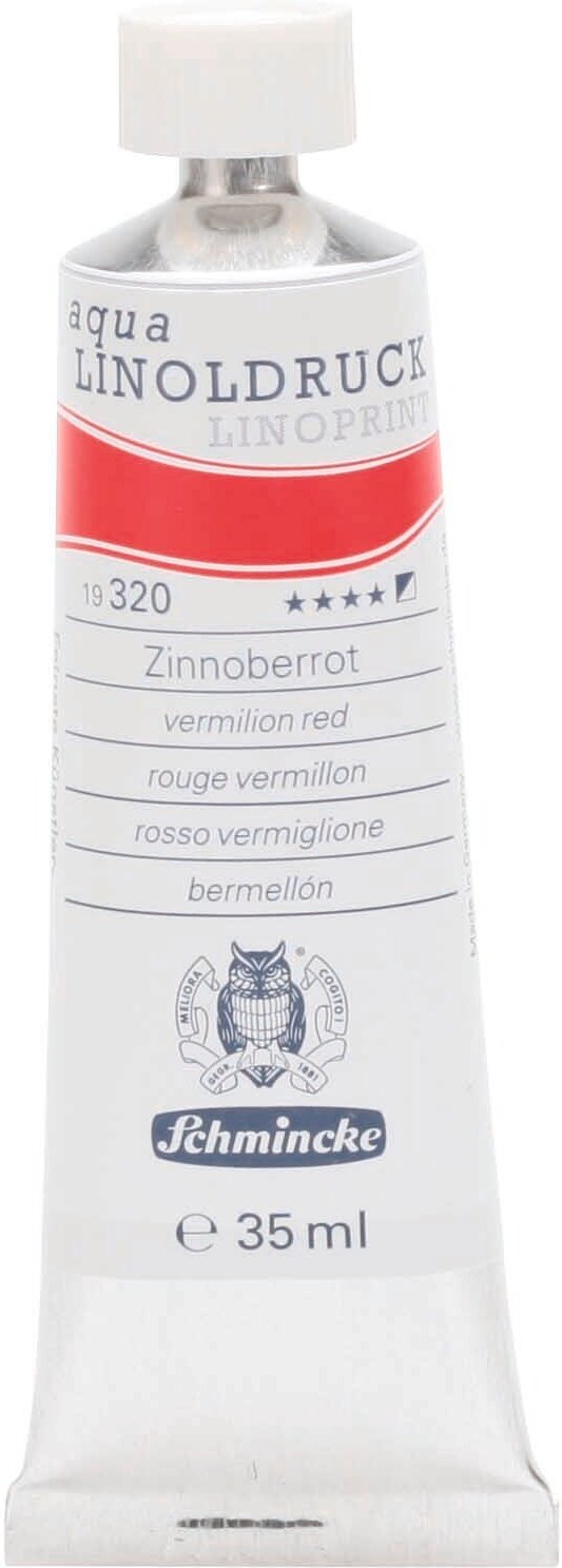 Schmincke Linoldruckfarbe Zinnoberrot