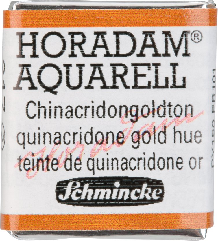 Schmincke HORADAM Aquarellfarbe 1/2 Näpfchen Chinacridongoldton