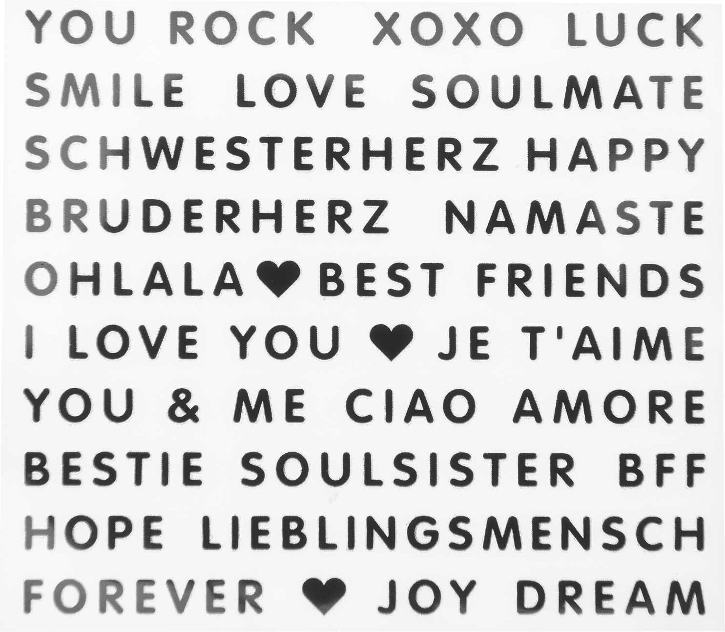 Rico Design itoshii - Ponii Beads Bügelmotiv Slogans