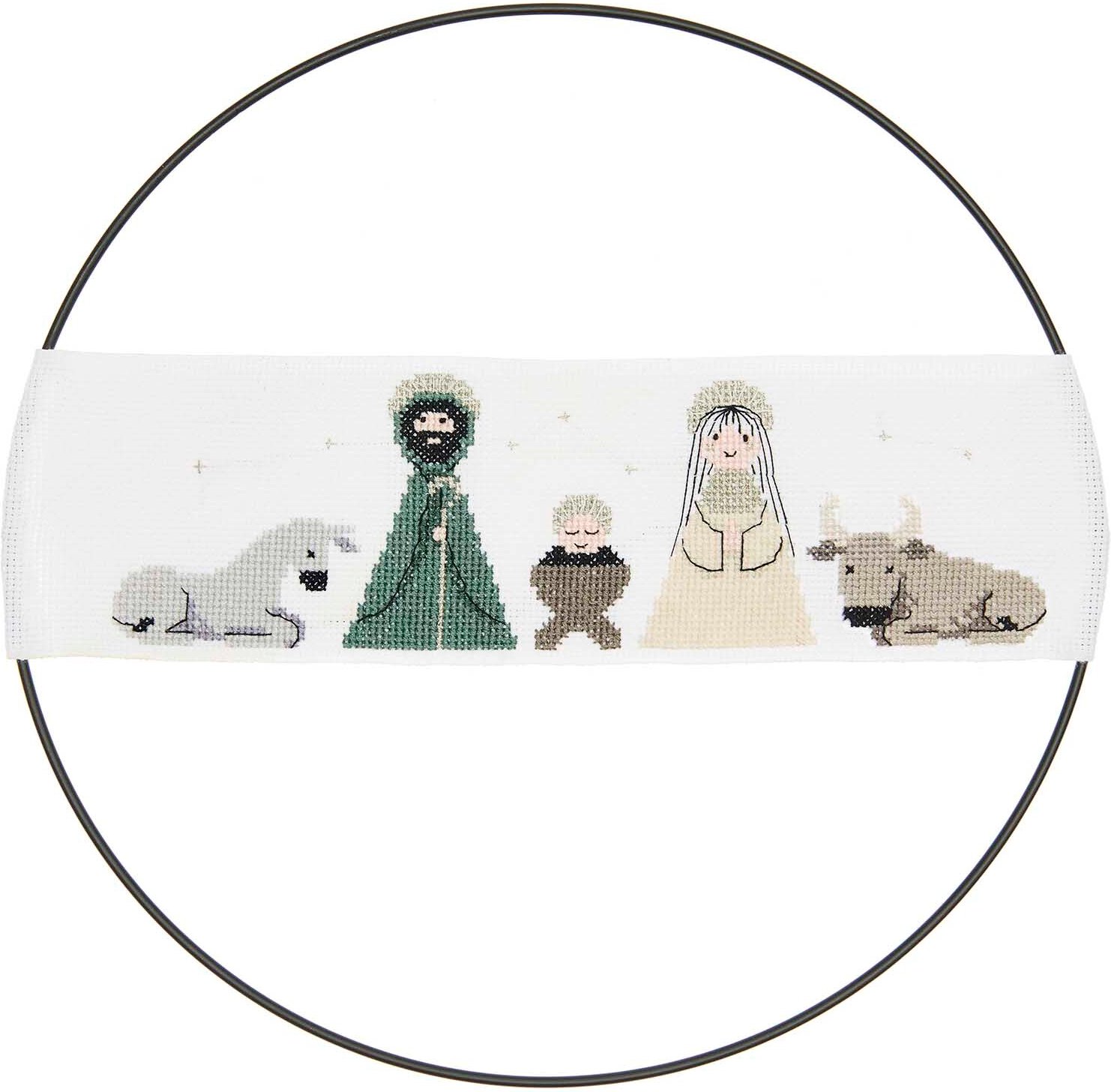 Rico Design Stickpackung Band Krippe