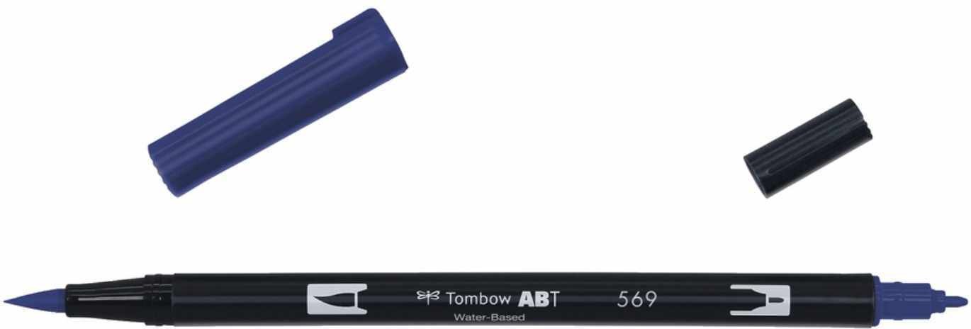 Tombow ABT Dual Brush Pen Jet Blue 569