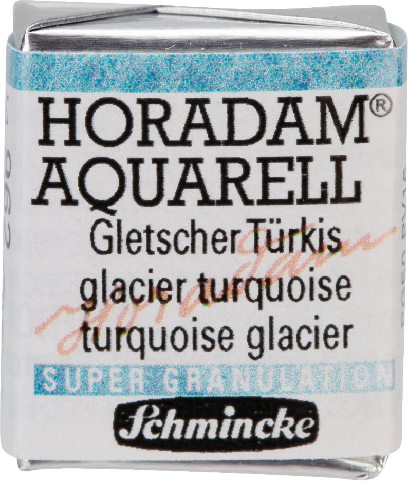 Schmincke HORADAM Aquarellfarbe 1/2 Näpfchen Gletscher Türkis
