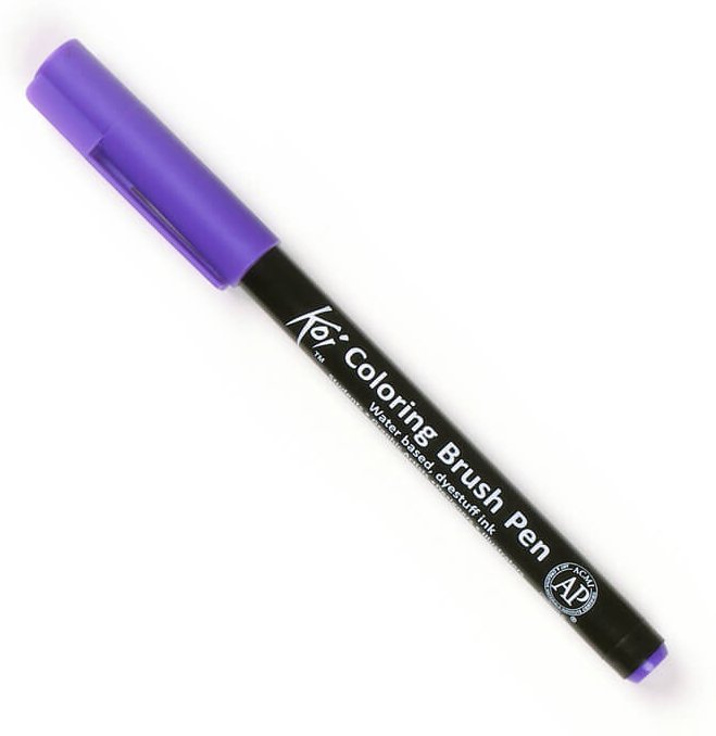 Koi Coloring Brush Pen Light Purple