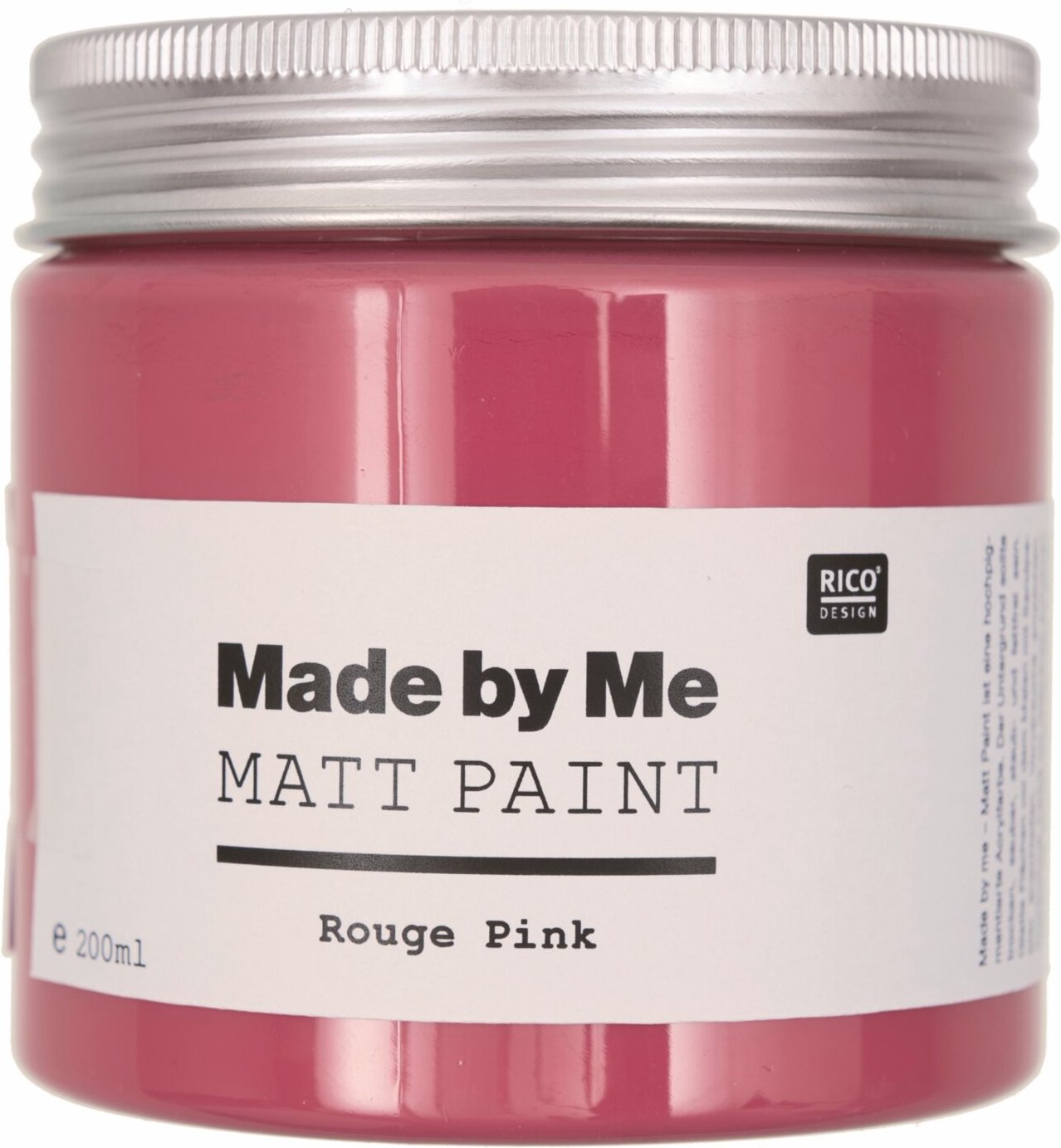 Rico Design Matt Paint 200ml Rouge Pink