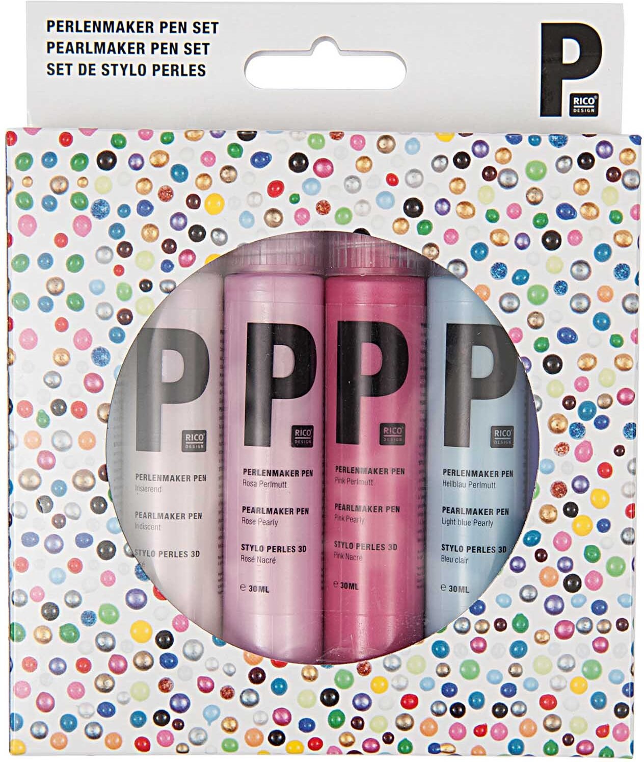 Rico Design Perlenmaker Pen Set pastell 6x30ml Pastell