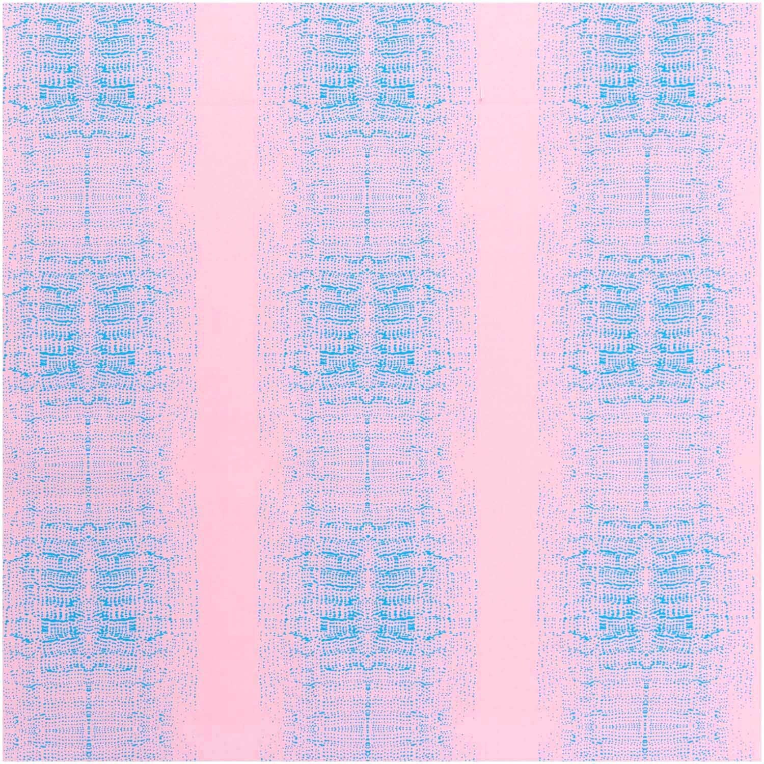 Rico Design Meterware Druckstoff Muster bonbonrosa-azur