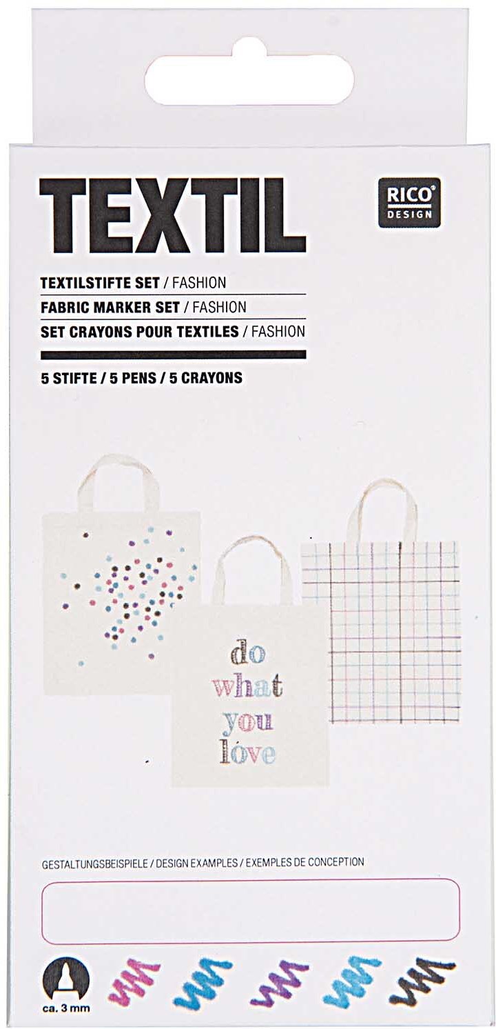 Rico Design Textilstifte fashion Multicolor