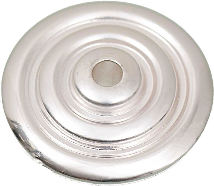 Rico Design Diskus mit Kreisen silber 21mm 6 Stück