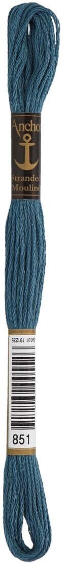 Anchor Coats Sticktwist 8m 00851 Graublau Dunkel