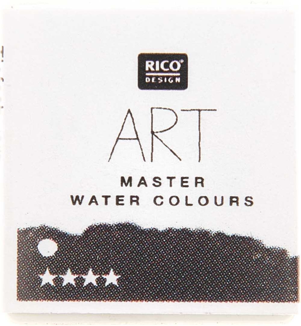 Rico Design ART Master Aquarellfarbe halbes Näpfchen Tiefschwarz