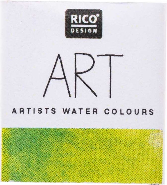 Rico Design ART Künstler Aquarellfarbe halbes Näpfchen Blattgrün